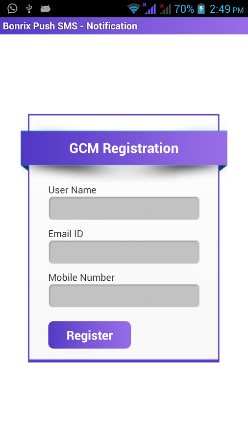 Register Screen